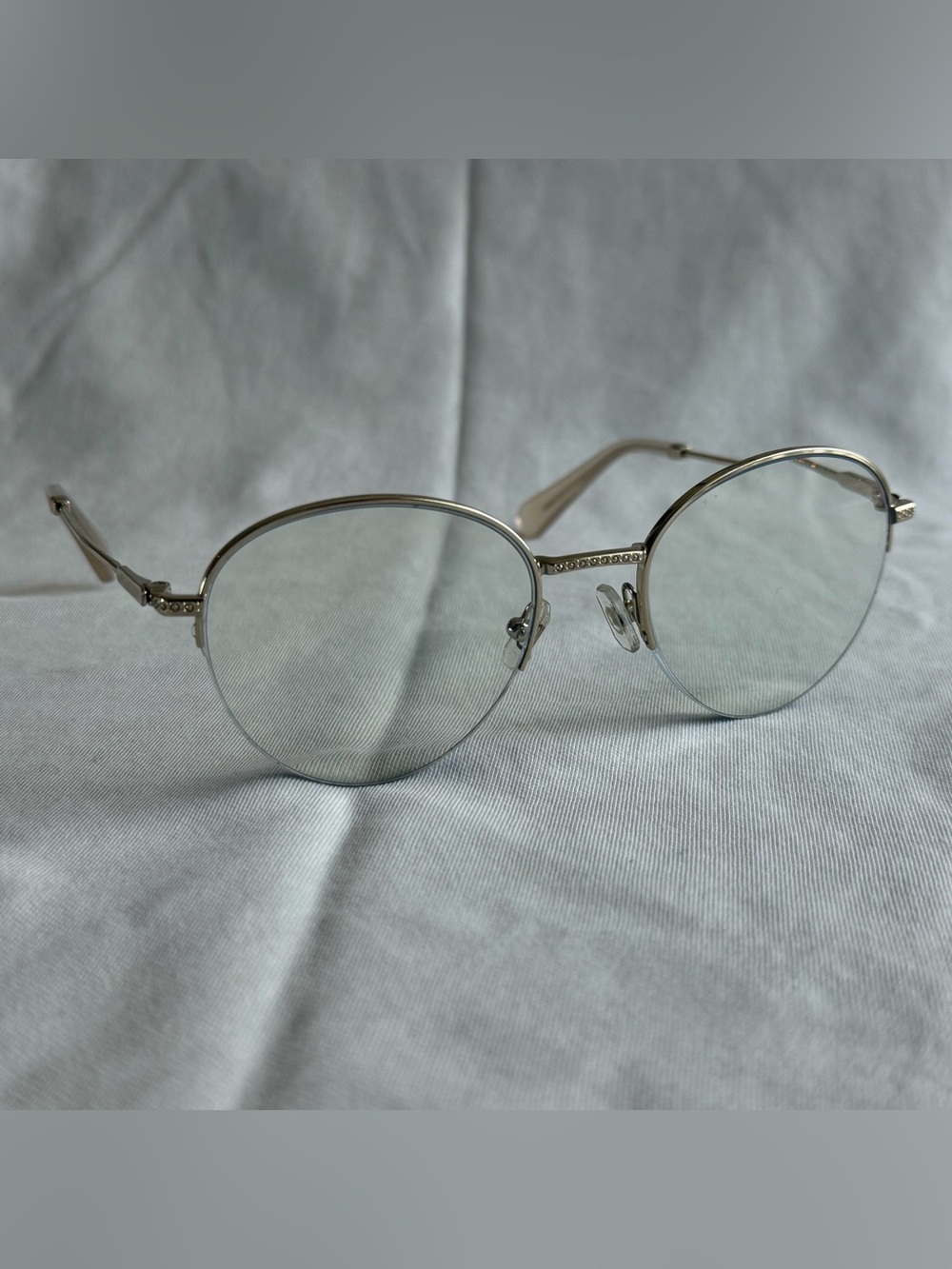 Swarovski SK1004 4013 Pale Gold Metal Glasses 51 19-135 Round